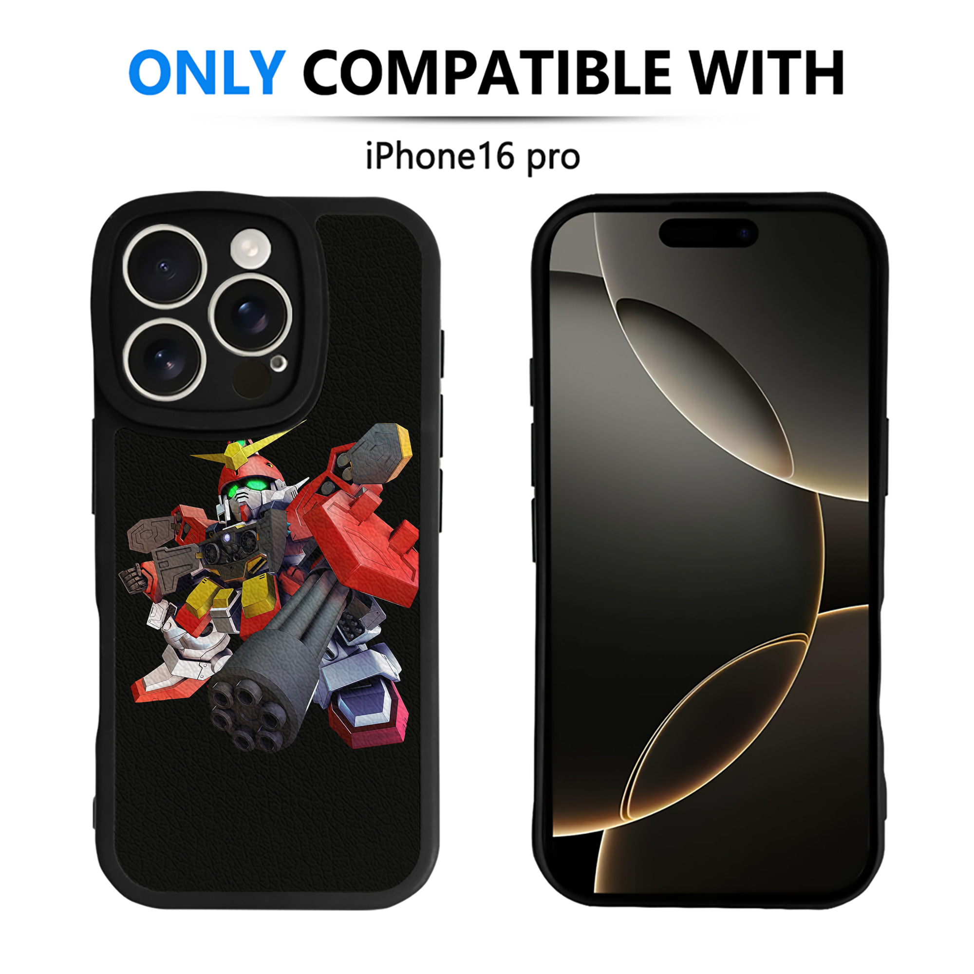 （画像用） 機動戦士ガンダム Mobile Suit Gundam 【iPhone 16シリーズ対応】シリコンスマホケース（レザー調） 材質：シリコン